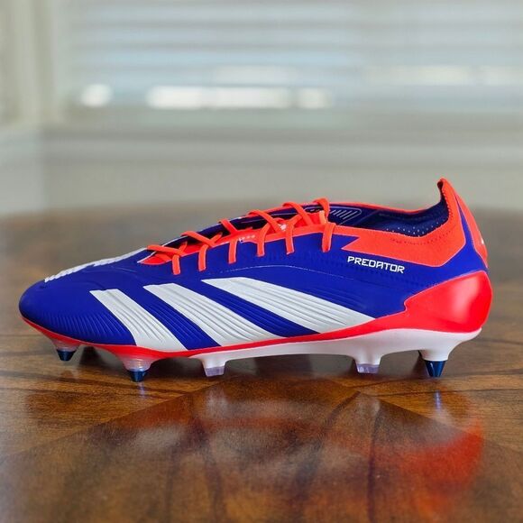 Adidas Predator Elite SG Soft Ground Soccer Shoes Cleats Blue White IF6323 11 - Picture 7 of 15